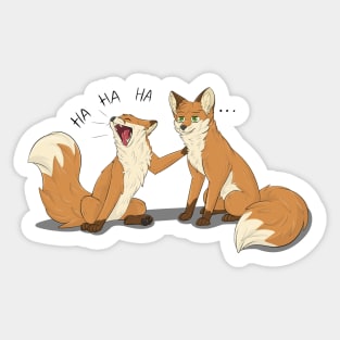 Weird Fox Sticker